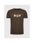 HUF T-Shirt Essentials Logo TS01752 Hnědá Regular Fit - Pepit.cz