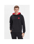 Hugo Mikina Cut Logo Hoodie 50490276 Černá Relaxed Fit - Pepit.cz