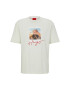 Hugo T-Shirt 50494397 Béžová Relaxed Fit - Pepit.cz