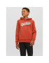 Jack&Jones Junior Mikina 12212287 Oranžová Regular Fit - Pepit.cz