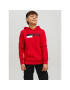 Jack&Jones Junior Mikina 12231372 Červená Regular Fit - Pepit.cz