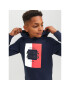 Jack&Jones Junior Mikina 12237105 Tmavomodrá Regular Fit - Pepit.cz