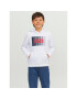 Jack&Jones Junior Mikina 12237459 Bílá Regular Fit - Pepit.cz