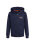 Jack&Jones Junior Mikina 12245878 Tmavomodrá Regular Fit - Pepit.cz