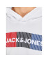 Jack&Jones Junior Mikina Corp Logo 12152841 Bílá Regular Fit - Pepit.cz