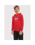 Jack&Jones Junior Mikina Logo 12212287 Červená Regular Fit - Pepit.cz