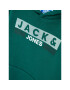 Jack&Jones Junior Mikina Logo 12231372 Zelená Regular Fit - Pepit.cz