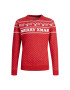 Jack&Jones Junior Svetr Xmas 12221306 Červená Regular Fit - Pepit.cz