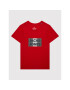 Jack&Jones Junior T-Shirt Corp Logo 12152730 Červená Regular Fit - Pepit.cz