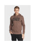 Jack&Jones Mikina Corp Logo 12152840 Hnědá Regular Fit - Pepit.cz