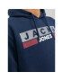 Jack&Jones Mikina Corp Logo 12152840 Tmavomodrá Regular Fit - Pepit.cz