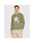 Jack&Jones Mikina Flower 12205655 Zelená Regular Fit - Pepit.cz