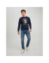 Jack&Jones Mikina Toon 12219685 Tmavomodrá Regular Fit - Pepit.cz