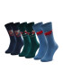 Jack&Jones Sada 3 párů pánských vysokých ponožek Jacsanta Claus Sock Giftbox 12198046 Černá - Pepit.cz