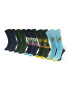 Jack&Jones Sada 5 párů pánských vysokých ponožek Jacwave Skull Sock 12205322 r.OS Tmavomodrá - Pepit.cz