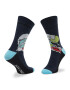 Jack&Jones Sada 5 párů pánských vysokých ponožek Jacwave Skull Sock 12205322 r.OS Tmavomodrá - Pepit.cz