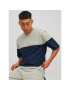 Jack&Jones Sada tričko a sportovní šortky Color Block 12213340 Šedá Standard Fit - Pepit.cz