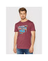 Jack&Jones T-Shirt Theme 12190623 Bordó Regular Fit - Pepit.cz