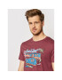 Jack&Jones T-Shirt Theme 12190623 Bordó Regular Fit - Pepit.cz