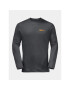 Jack Wolfskin S dlouhým rukávem Essential Longsleeve 1808821 Černá Regular Fit - Pepit.cz