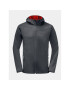 Jack Wolfskin Softshellová bunda Bornberg Hoody 1307471 Černá Regular Fit - Pepit.cz