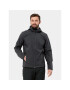 Jack Wolfskin Softshellová bunda Bornberg Hoody 1307471 Černá Regular Fit - Pepit.cz