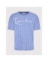 Karl Kani T-Shirt Signature Logo Pinstripe 6030043 Modrá Regular Fit - Pepit.cz