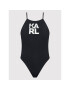 KARL LAGERFELD Bikiny Printed Logo KL22WOP01 Černá - Pepit.cz