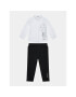 Karl Lagerfeld Kids Sada košile a sportovní šortky Z98149 S Černá Regular Fit - Pepit.cz