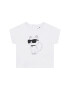 Karl Lagerfeld Kids Sada tričko a kalhoty Z98127 Bílá Regular Fit - Pepit.cz