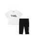 Karl Lagerfeld Kids Sada tričko a kalhoty Z98130 Bílá Regular Fit - Pepit.cz