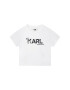 Karl Lagerfeld Kids Sada tričko a kalhoty Z98130 Bílá Regular Fit - Pepit.cz