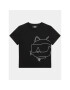 Karl Lagerfeld Kids T-Shirt Z15436 D Černá Regular Fit - Pepit.cz