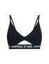 KARL LAGERFELD Podprsenka Bralette Peephole Logo 211W2101 Černá - Pepit.cz