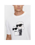 KARL LAGERFELD T-Shirt 755061 534241 Bílá Regular Fit - Pepit.cz