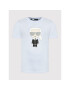 KARL LAGERFELD T-Shirt 755071 521251 Modrá Regular Fit - Pepit.cz