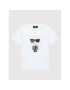 KARL LAGERFELD T-Shirt Z25370 D Bílá Regular Fit - Pepit.cz