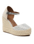 Kurt Geiger Espadrilky Mandy Espadrille Wedge 9798910609 Bílá - Pepit.cz