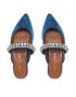 Kurt Geiger Nazouváky Princely Crystals 9563081609 Modrá - Pepit.cz