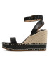 Lauren Ralph Lauren Espadrilky Hilarie 802884124001 Černá - Pepit.cz