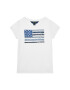 Lauren Ralph Lauren T-Shirt Ss Flag Tee 312785446001 Bílá Regular Fit - Pepit.cz