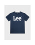 Lee T-Shirt Wobbly Graphic 0002 Tmavomodrá Regular Fit - Pepit.cz