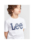 Lee T-Shirt Wobbly Graphic 0002 Bílá Regular Fit - Pepit.cz