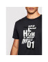 Les Hommes T-Shirt LLT204721P Černá Relaxed Fit - Pepit.cz