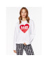 LOVE MOSCHINO Mikina W630657E 2246 Bílá Relaxed Fit - Pepit.cz