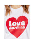 LOVE MOSCHINO Mikina W630657E 2246 Bílá Relaxed Fit - Pepit.cz