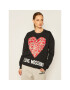 LOVE MOSCHINO Mikina W640401M 4055 Černá Regular Fit - Pepit.cz