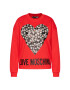 LOVE MOSCHINO Mikina W640401M 4055 Červená Regular Fit - Pepit.cz