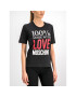 LOVE MOSCHINO T-Shirt W4F151IM3517 Černá Regular Fit - Pepit.cz