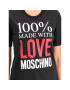 LOVE MOSCHINO T-Shirt W4F151IM3517 Černá Regular Fit - Pepit.cz